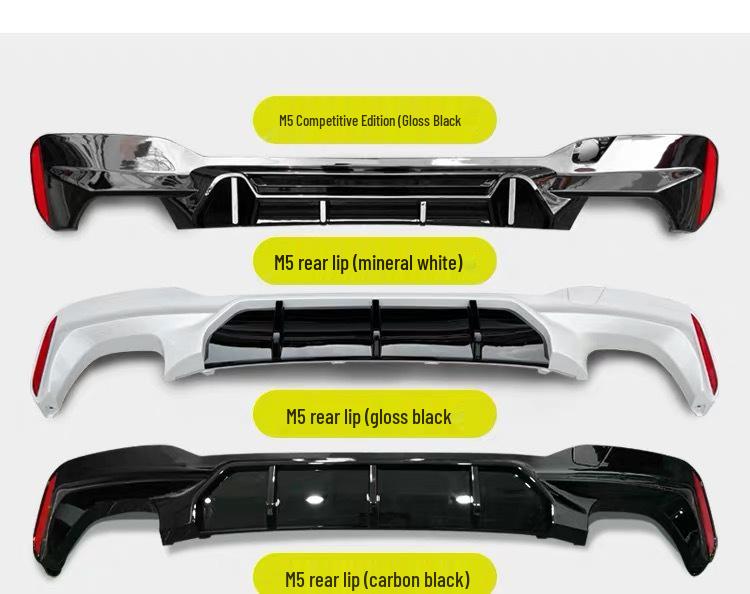 BMW 5 Series G30/G38 M5 Style Front & Rear Bumper Kit with Fender, Side Skirt, and Hood.