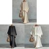 Elegant Womens Casual Suit Set With Polyester Fabric For Spring Summer Office Wear