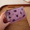 Precatch Small Storage Miscellaneous Coin Card Cute Cat Mini Key Pouch Pouch, Goods, Purse, Holder, Lightweight, Pattern, Travel, Portable, Storage,