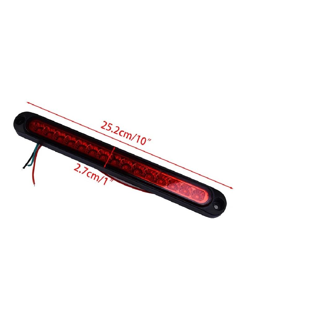 10" Rear Tail 3rd Brake Stop Light Bar Marker Lamp Universal for Truck Trailer RV Car Caravan Boat