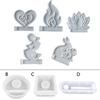 Silicone Molds Rabbit Candle Holder Resins Molds DIY Flame Candlesticks Mould