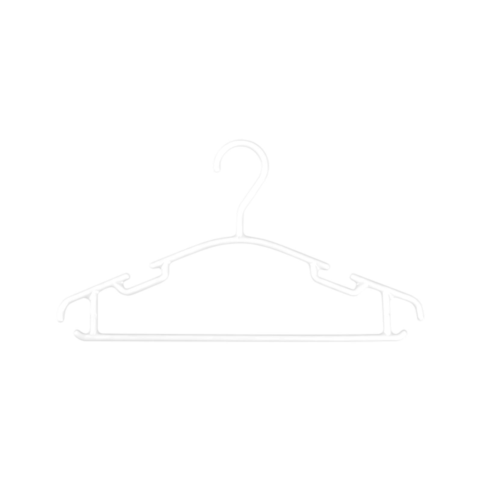 

Kids Plastic Hangers - Colorful Heavy Duty Baby Clothes Hangers For Toddler & Infant Wardrobe One Size белый