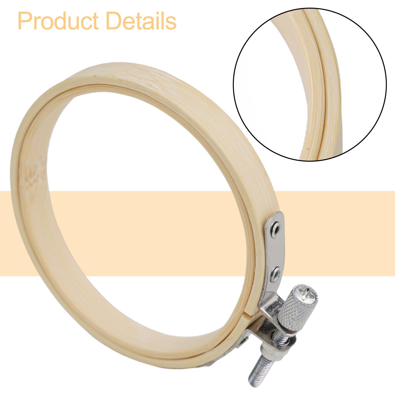 1pc 8-26cm Embroidery Hoops Tool Embroidery Wooden Frame Hoop Circle Embroidery Shed  For DIY Craft Home Decoration 8cm