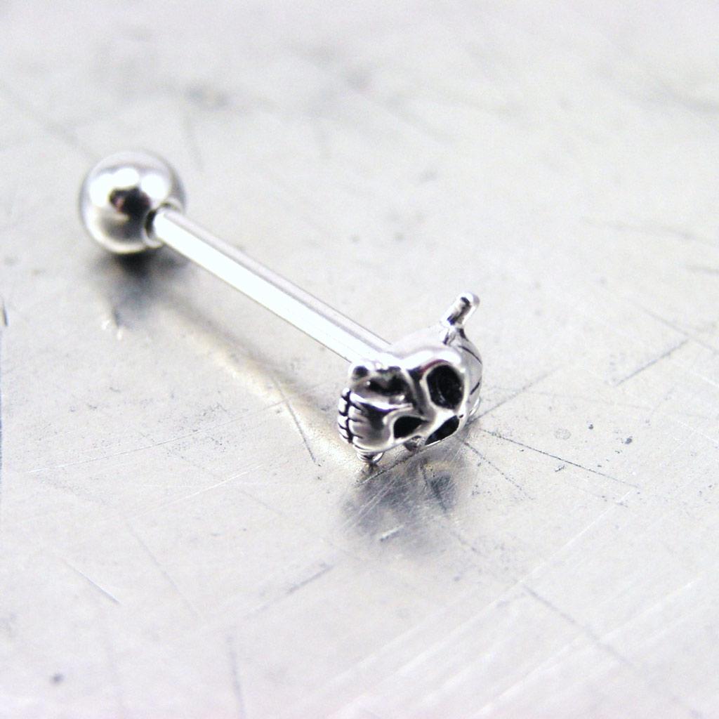 Les Trésors De Lily [F8790] - Piercing Langue 'Tête de Mort'