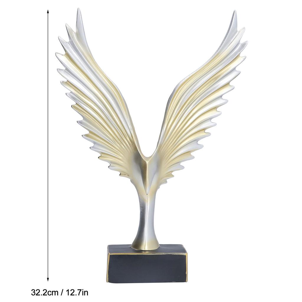 Nordic Wing Statue Resin Sculpture Statue Ornaments Modern Living Room Decoration Desktop Abstract Crafts