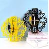 Clock Resin Mold Home Wall Living Room Round Digital Number Flower Ornaments Self-Assembly Hanging Fashionable