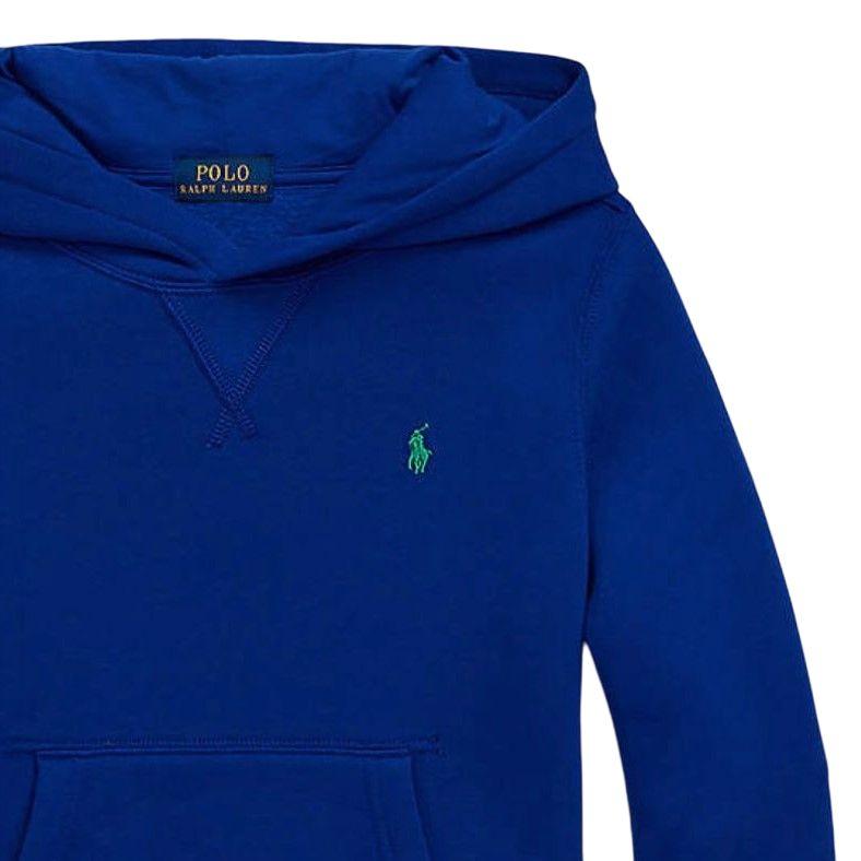 Polo Ralph Lauren Hettegenser Ensfarget Med Ponybroderi Barn Hettegensere Blå 323749954-050