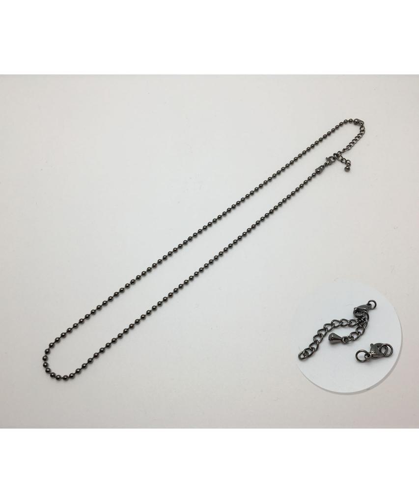 Sexto [Necklace][Surgical Steel] B-0030 Necklace Black