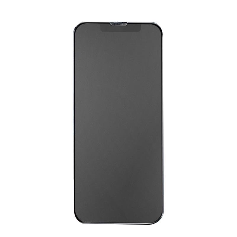 Mattierter Displayschutz aus gehärtetem Glas mit Anti-Peep-Effekt für iPhone 11, 13, 14 Pro Max und 15 mit staubdichtem Netz