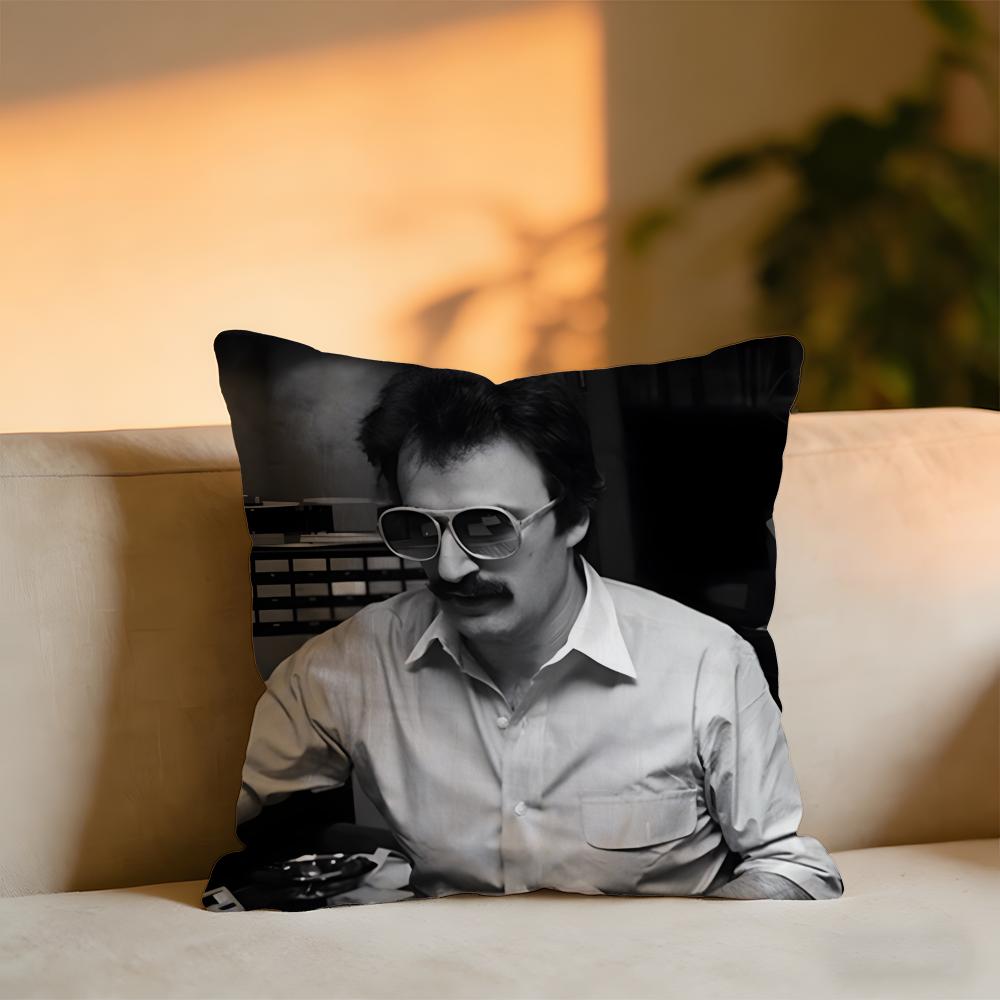 Giorgio Moroder Cushion Cover Cozy Velvet Throw PillowSoft Warm Cushion For Sofa Bed