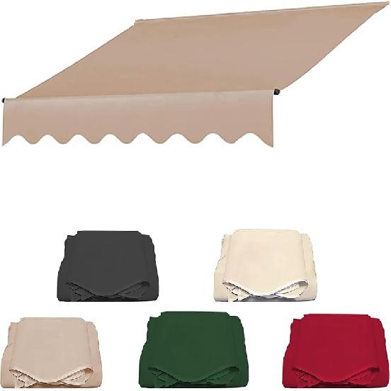

Запасна тканина для навісу газонний вуличний віконний дверний навіс садовий тент патіо сонцезахист зовнішній сонцезахист антрацитовий для патіо, альтанки, саду, 2m бежевий