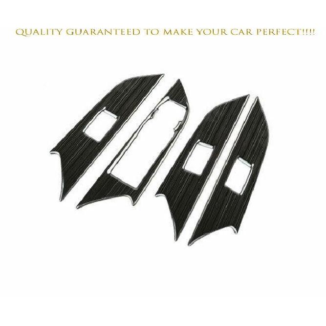 For Cadillac XT4 2019-2020 Black Titanium Window Lift Panel Switch Cover Trim 4*