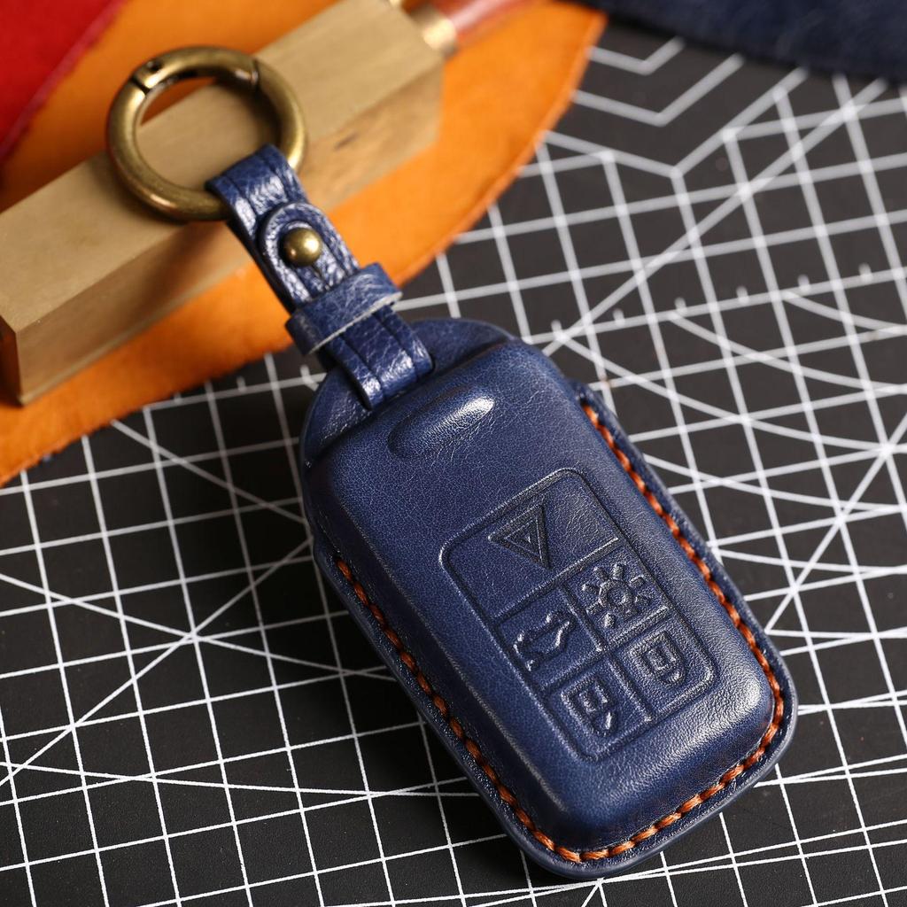HALLMO Luxus-Autoschlüsseletui aus Leder für VOLVO All inclusive