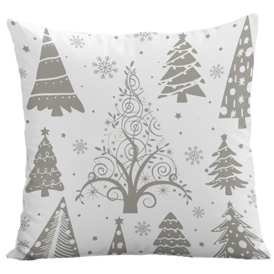 Federa per Cuscino Stampata in Poliestere di Natale - Copricuscino per Divano di Casa - Decorazione per Soggiorno