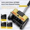 1200W Electric Push Snow Blower Cordless Snow Thrower High Power Snow Shovel Foldable Snow Cleaner Snow Sweeper (No Battery)