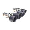 Compatible Exhaust Pipe for BMW 3 Series G20/G28 320/325/330, Four-Outlet Stainless Steel & Carbon Fiber Tailpipe.