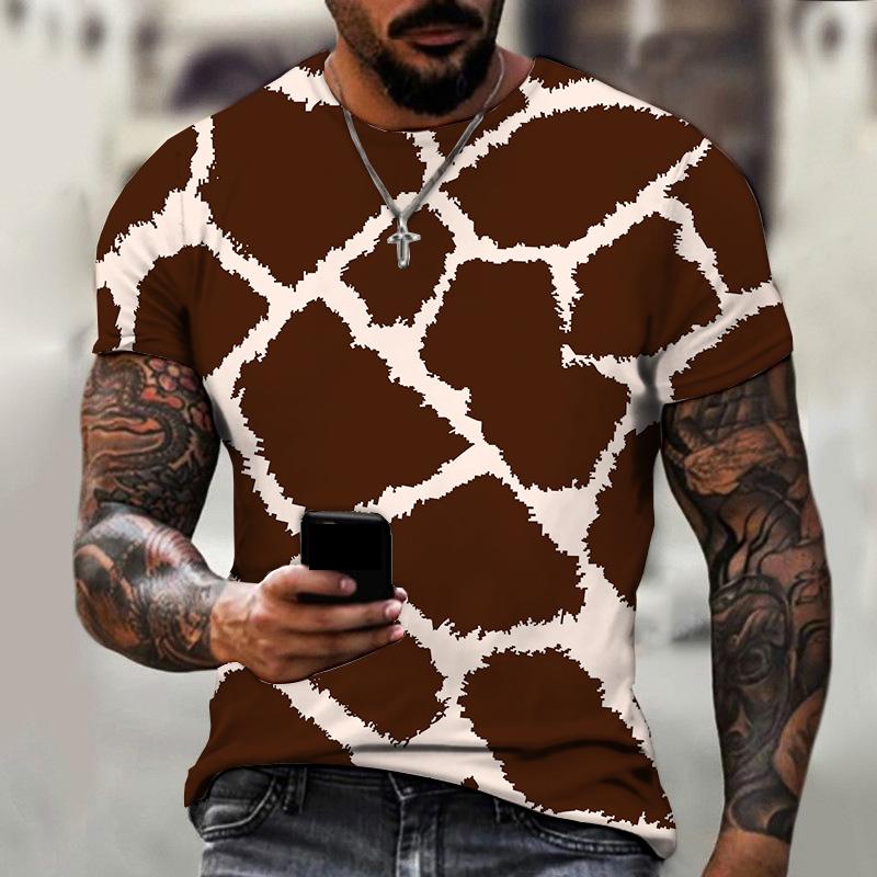 

Летняя мужская футболка с принтом снежного леопарда белого цвета, футболка Harajuku, большие футболки, топы, футболки L