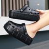 Womens Sandals  Hole Shoes Chunky Slippers Summer Beach Shoes Outdoor Green Platform Sandals