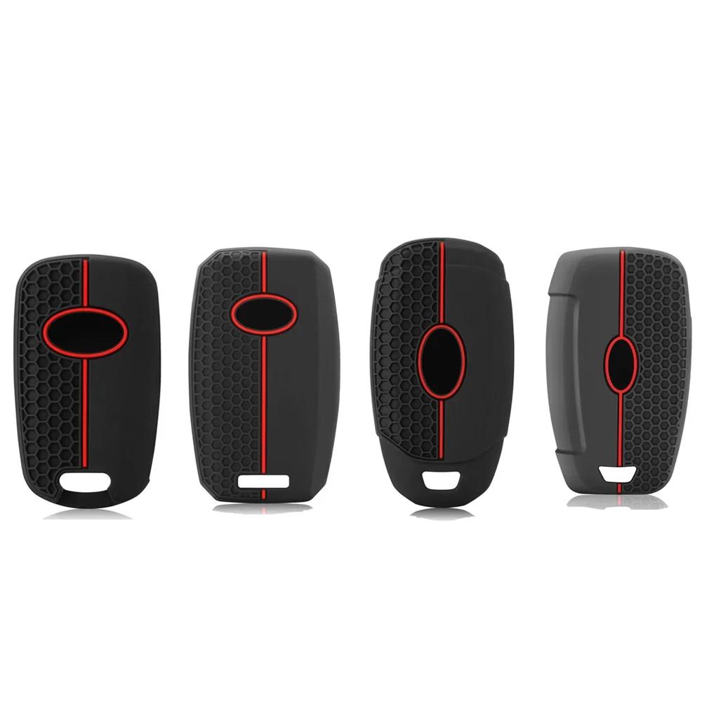Car Key Cover Case Protector For Hyundai Solaris I30 I35 Azera Elantra Santa Fe For Kia Rio Soul Sportage Carens Sorento Ceed