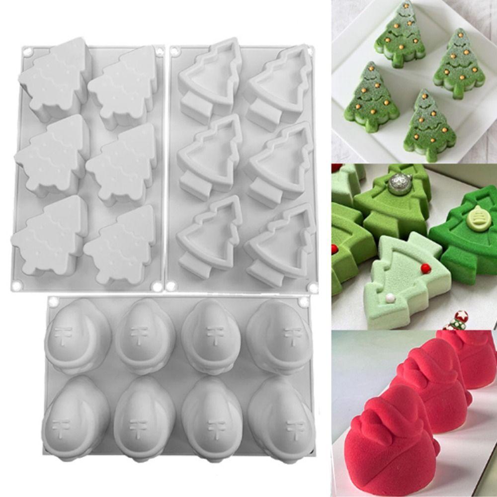 3D Chocolate Mould Silicone Mousse Mold Christmas Tree Cake Mold  Christmas Decoration
