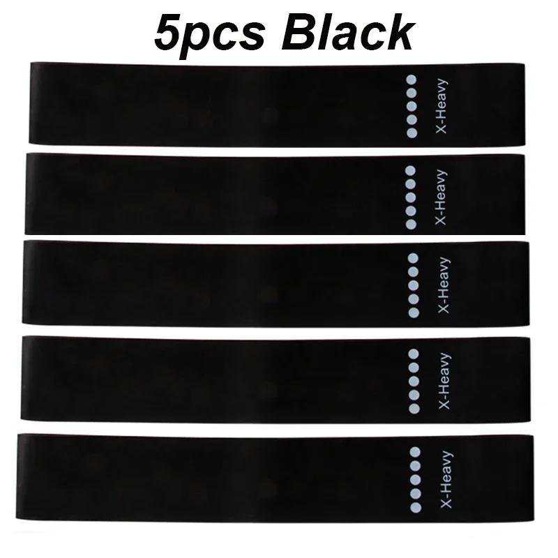 5pcs Resistance Bands Collection Yoga Elastic Band for Fitness Exercise Stretch Belt 5 Resistance Level Workout Bands Fitness Equipment