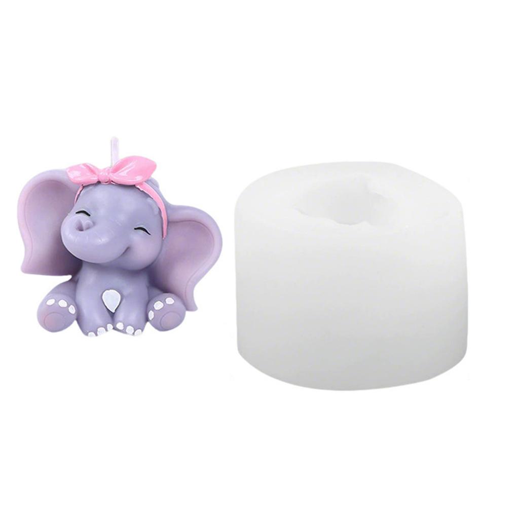 Food Grade Moulds Silicone Elephant Mold Silicone Texture Perfect for Decorations Crafting and Holiday Party Supplies