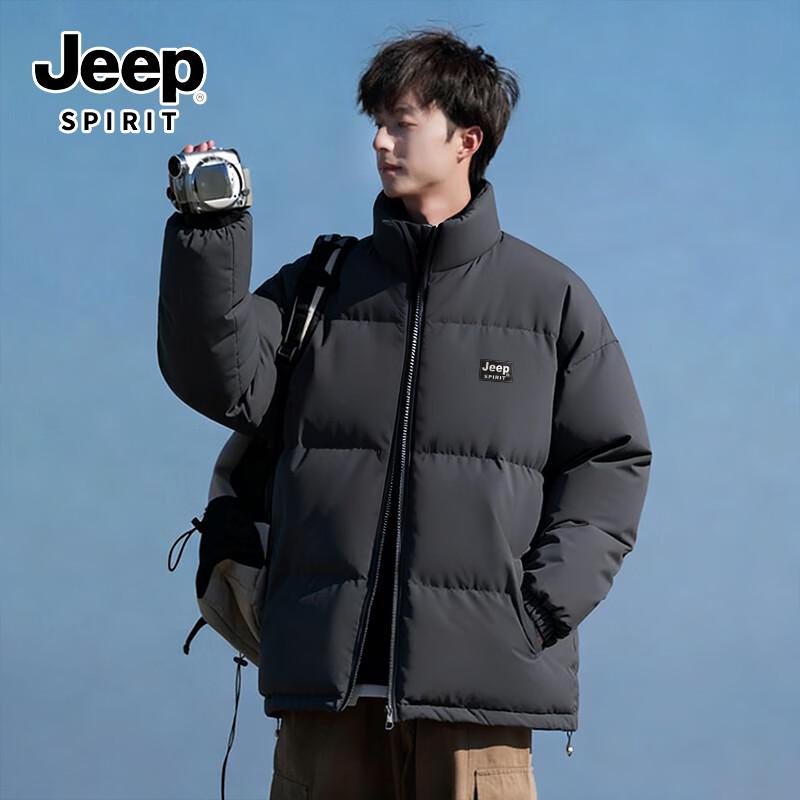 

JEEP SPIRIT Unisex Thickened Stand Collar Padded Jacket 2XL