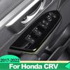 ABS Car Window Glass Lift Switch Button Trim Cover For Honda CRV CR-V 2017 2018     Hybrid Interior Accessories