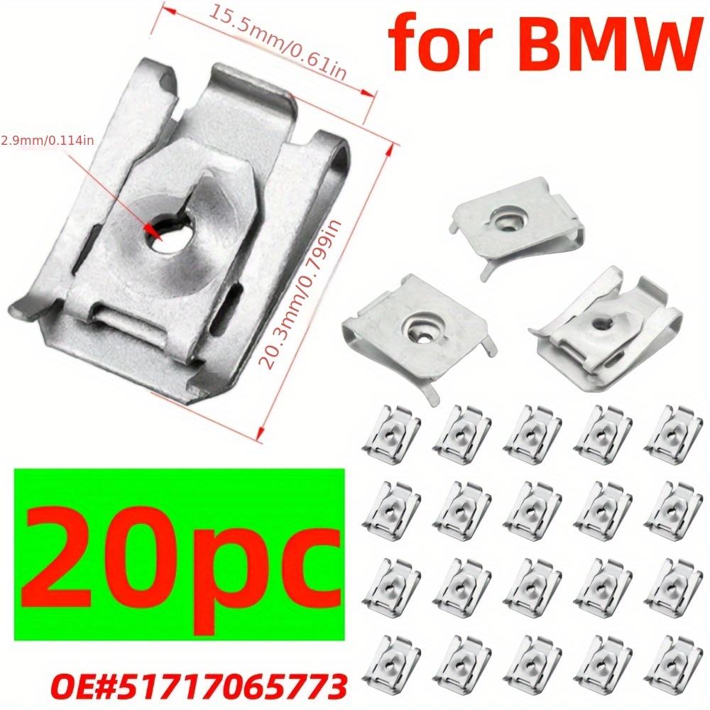 20PCS Car Chassis Mudguard Guard Plate Screw Nut Base Snaps Clips For BMW 5 Series 2 Series 3 Series X1 X2 X3 X4 X5 X6