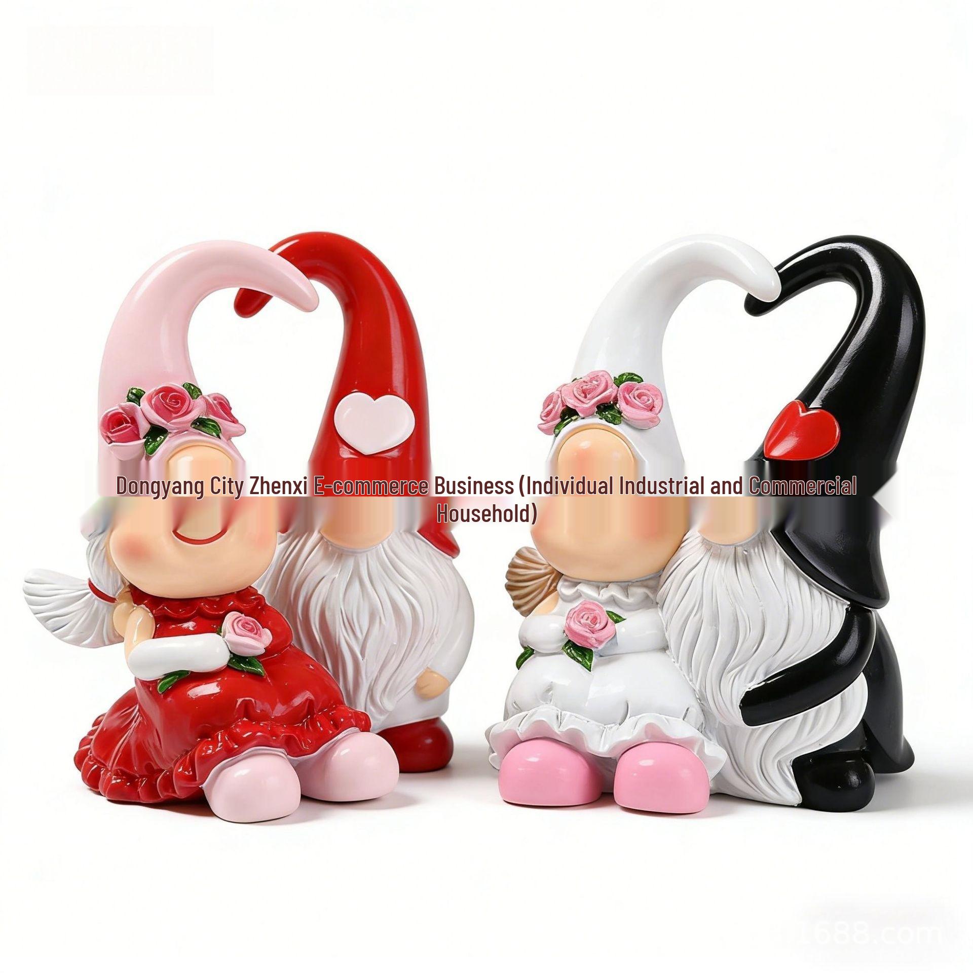 

Valentine s Day Elf Table Centerpiece Romantic Wedding and Housewarming Decoration B Version