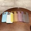 Einfarbige halbtransparente TPU-Handyhülle für iPhone 17 Pro Max - Sturzsicher, Schlichtes Design, Großes Loch, Weich.