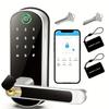 Keyless Entry Fingerprint Smart Lock with Handle & Keypad: Sifely Biometric Digital Electronic Lock with Code, Electric Deadbolt Door Knob