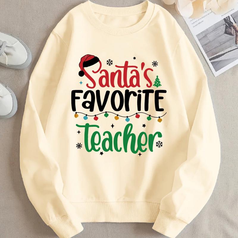 Women's Festive Santa Claus Fleece-Lined Christmas Hoodie
