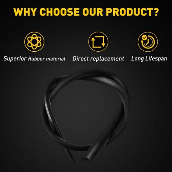 Windshield Weather Trim Seal Rubber Molding Cover 4Ft For Honda 06-11 Civic Car