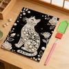 Pearl Painting Cat Shape Beaded DIY Frameless Handmade Craft DIY Pearl Painting Kits for Home Wall Women Birthday Mother's Day