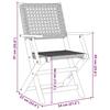 VidaXL Ensemble de bistro 3 pcs noir résine tressée et bois massif, ensemble de bistro de jardin, ensemble de balcon, 3281850