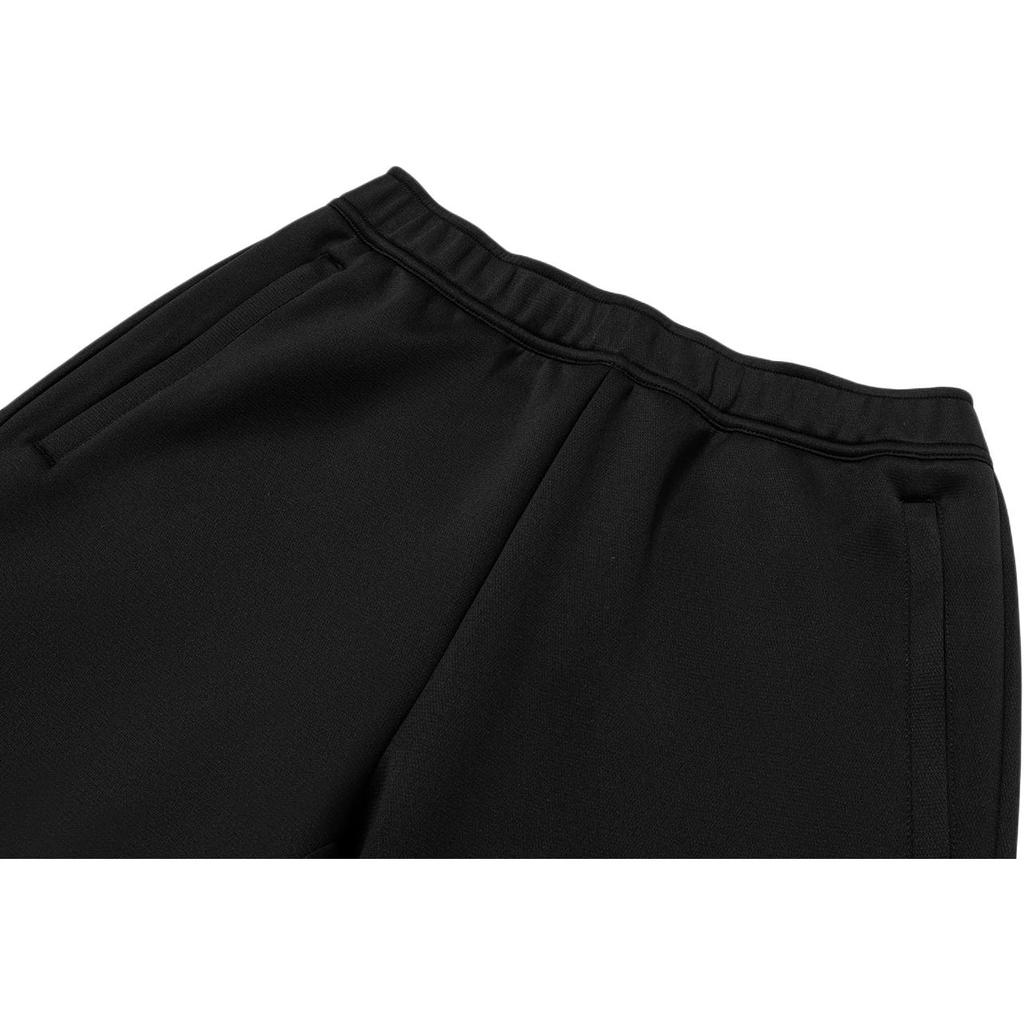 Li Ning Fitness Series Solid Color Tapered Knit Sports Pants Men Bottoms Black AKLT437-1
