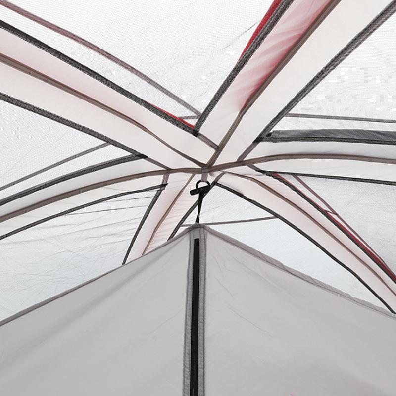 Cort Exterior Două Dormitoare și Un Living Strat Dublu Protecție Solară 6-8-12 Persoane Pavilion Camping Exterior Multi-Persoane