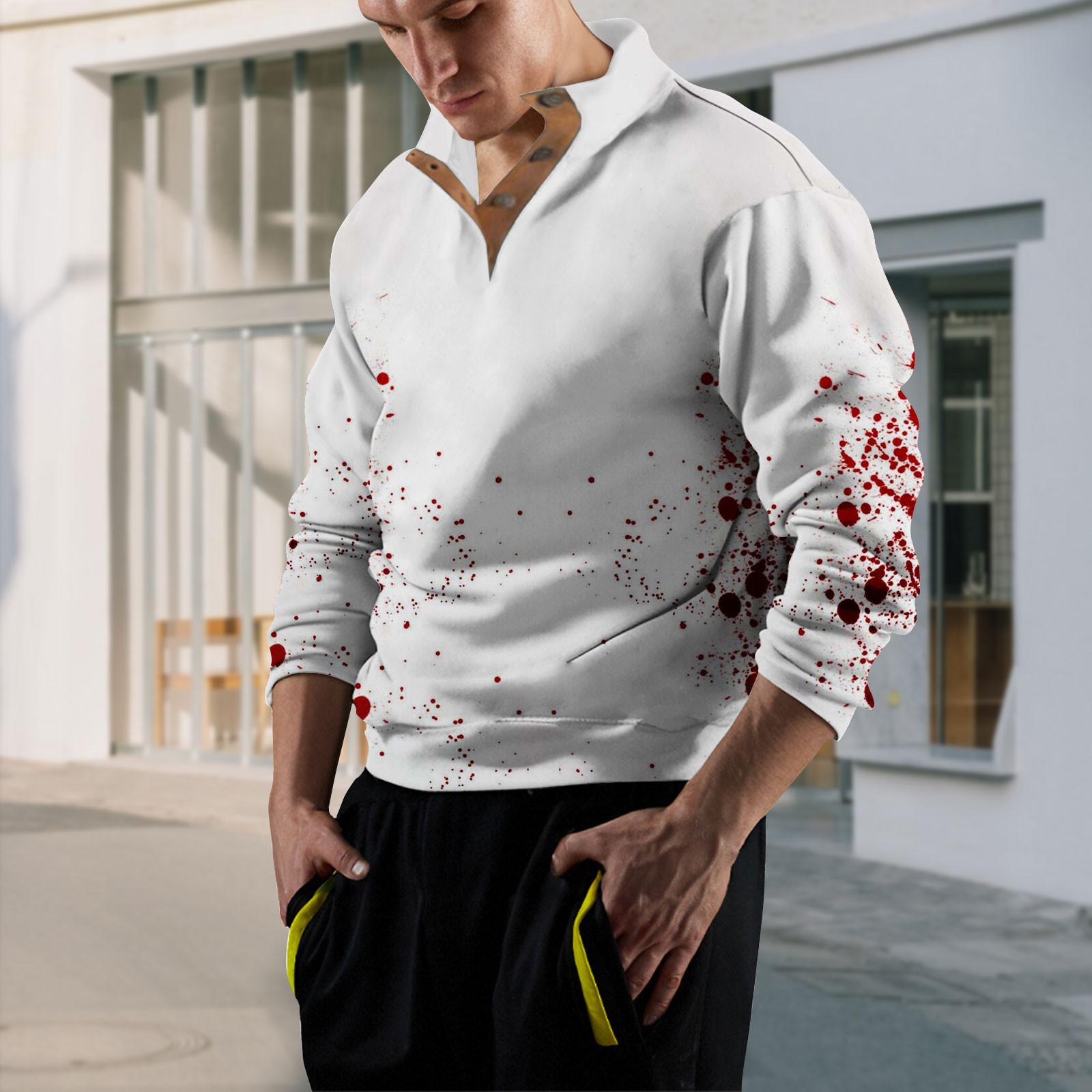 

Мужская толстовка с воротником-стойкой на открытом воздухе, повседневные свитера, топы XL белый