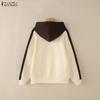 ZANZEA Women Hoodies Casual Loose Long Sleeve Pullover Sweatshirt
