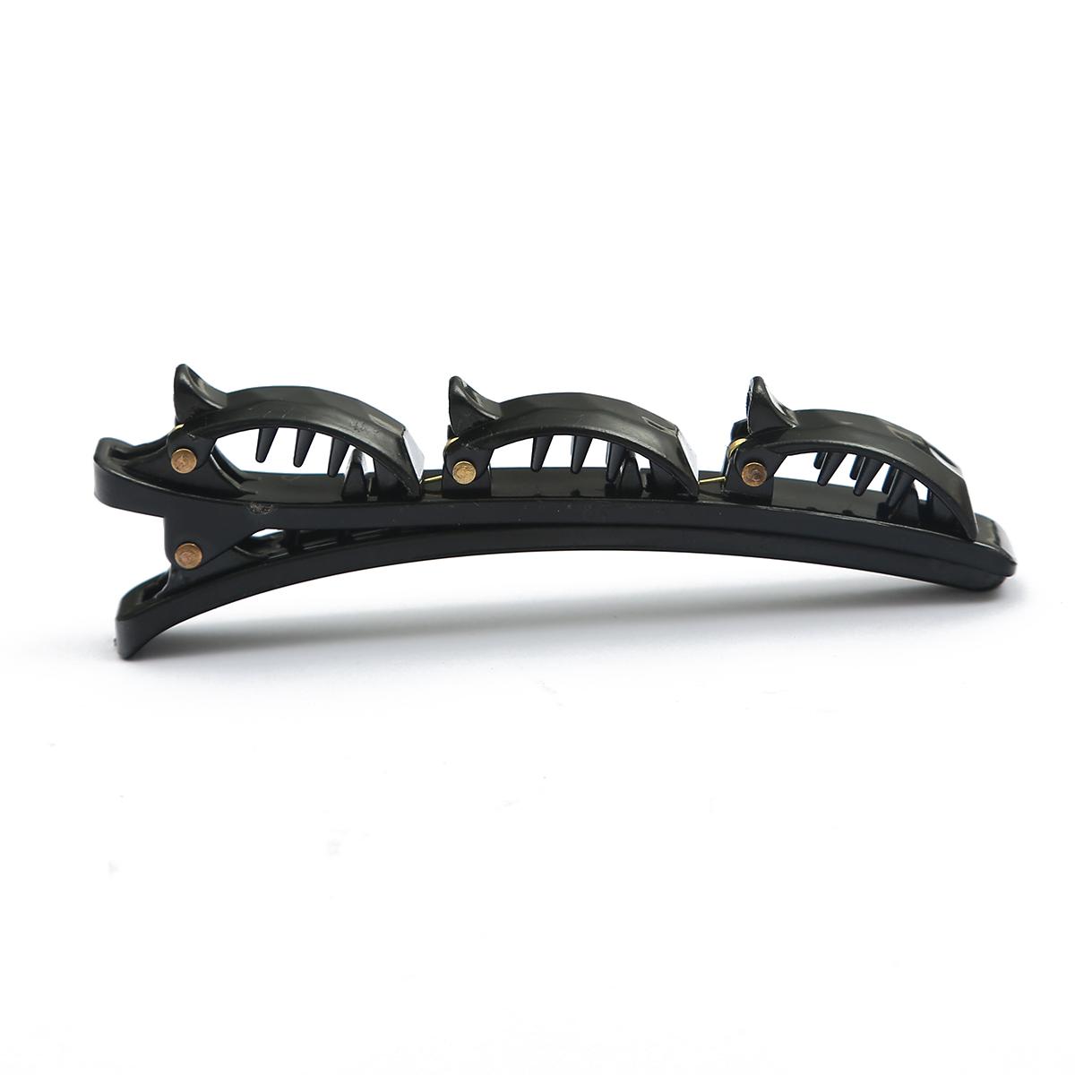 

Пластиковые заколки для волос для женщин, девушек, заколки для макияжа, аксессуары для волос, зажим для ванны в виде краба, головные уборы чёрный