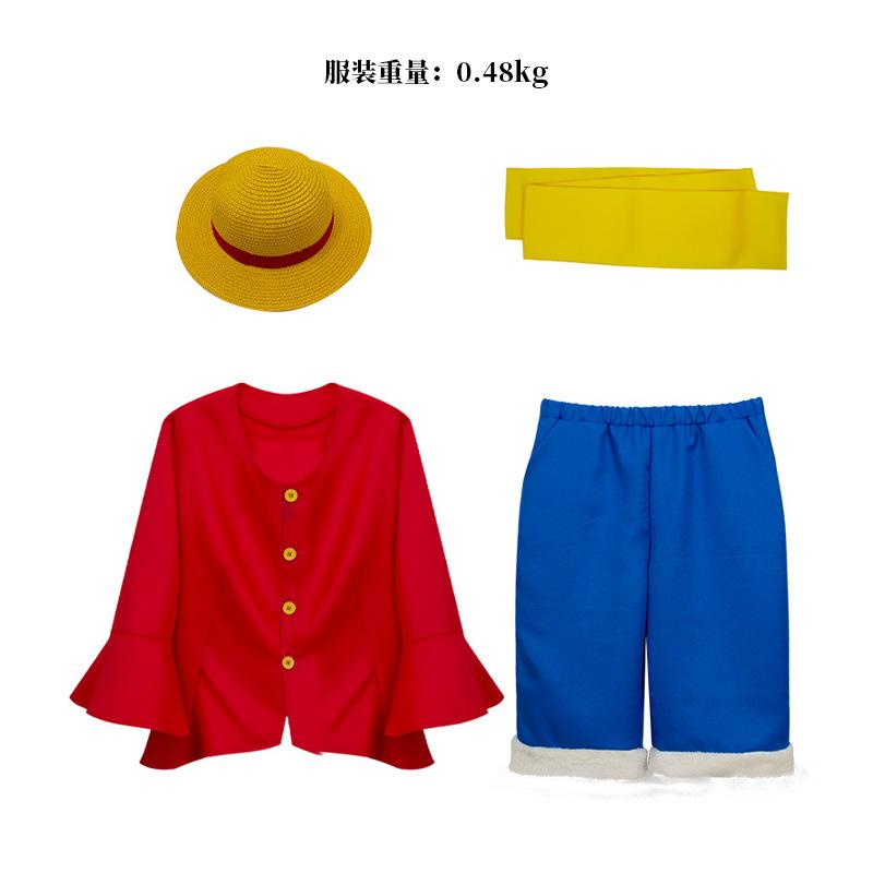 ONE PIECE Luffy live-version cos-kläder vuxna barn andra generationen Voyager Luffy cosplay-kläder
