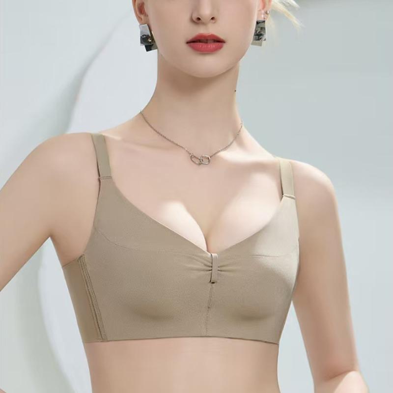 Adjustable Seamless Bra for Small Breasts Push-up Bra Wire-free A-cup Shaping Side Boob Reduction and Lift