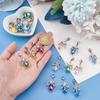 20 Set Angel Pendants Wedding Bouquet Clip Charms Something Blue 10 Colors Glass Pearl Beaded Pendants for Bridal Accessories