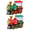 Kids Electric Locomotive Train Retro Colorful Light Music Children Spray Steam