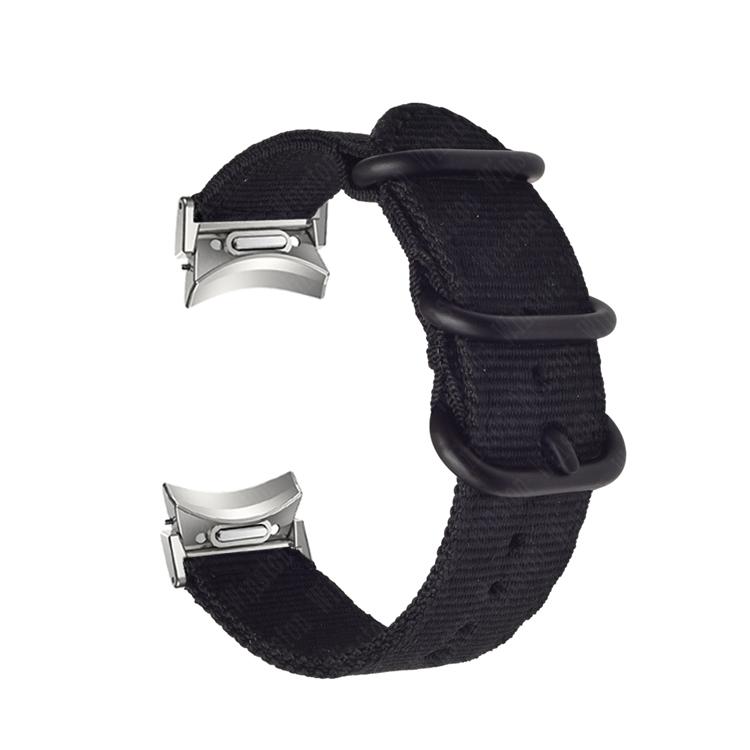 

No Gaps Strap for Samsung Galaxy Watch 6 Classic 43mm 47mm 6 5 4 44mm 40mm Nylon Band for 4 Classic 42 46mm 5Pro 45mm Bracelet Galaxy 4 Clasic 42mm чорний