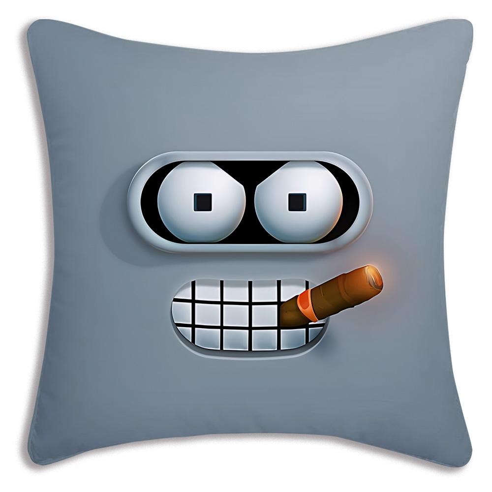 Classic movie F-Futuramas Pillow Covers Cartoon Sofa Decorative Home Double-sided Printing Short Plush Cute Cushion Cover