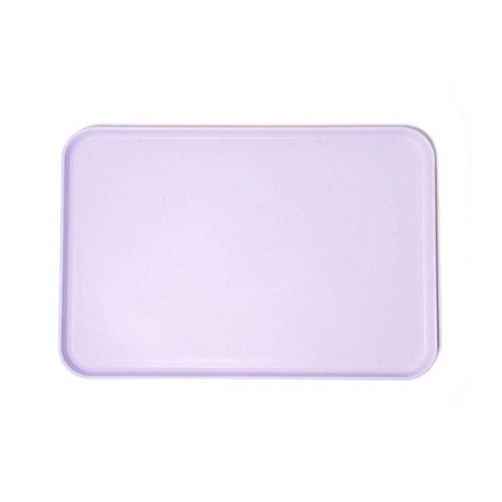 Plastic Wheat Straw Storage Tray Eco-friendly Large Capacity Service Dessert Pallet Exquisite Rectangular Serving Tray Desktop
