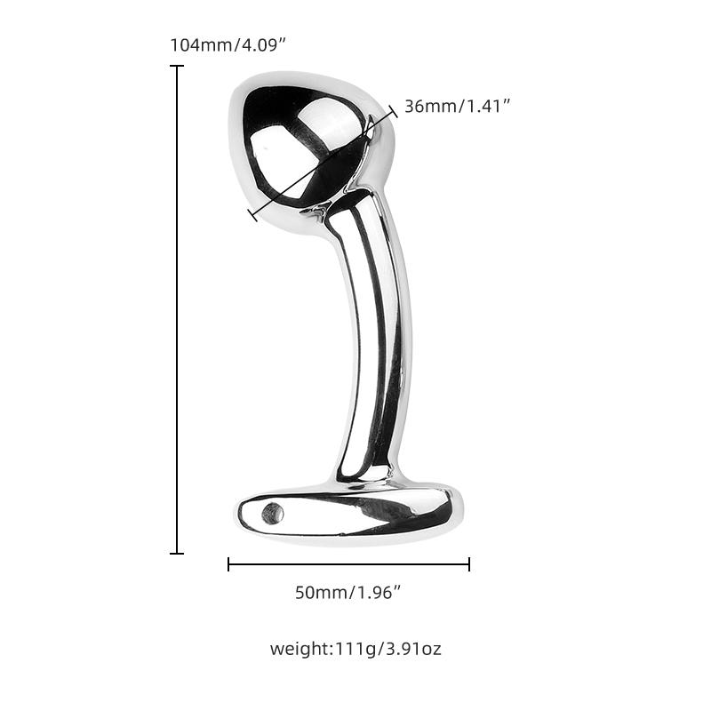 3 Size Metal Anal Props Female Adult Flirting Supplies Men And Women Fart Hip Stainless Steel Smooth Anal Plug Dildo Sex Toys