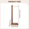 Decorative Wooden Wind Chime Holder Elegant Ornament with Metal Hook Suitable for Living Room